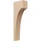 Ekena Millwork 3"W x 6"D x 18"H Thin Huntington Rough Cedar Woodgrain TimberThane Corbel, Primed Tan CORUR03X06X18HUNRCPR - alternate 1